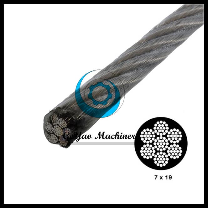 Vinyl Coated Stainless Steel Cable _T304__aircraft cable_Linear foot_